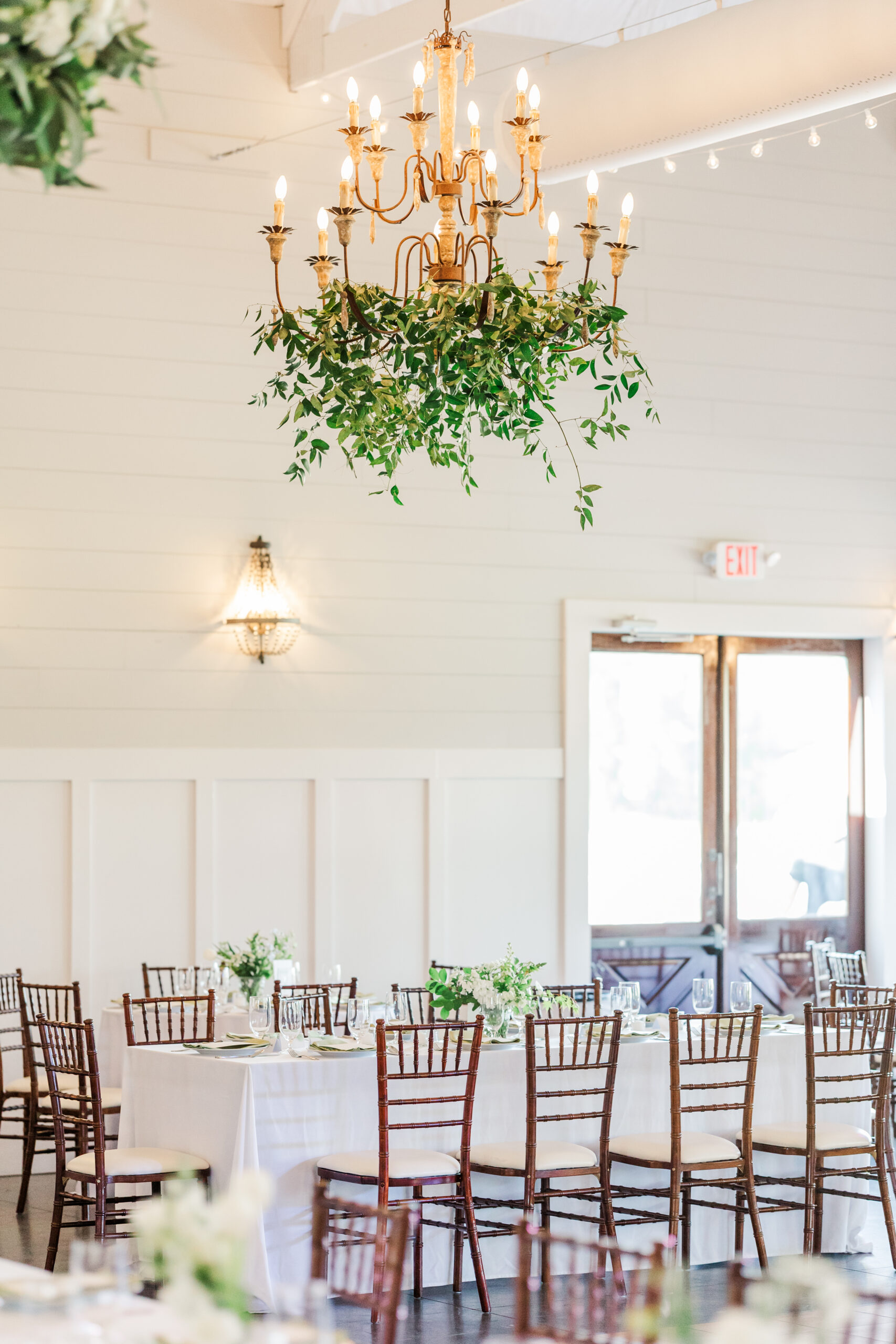 Banister floral garland